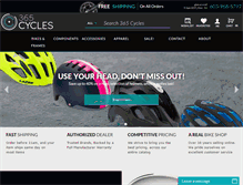 Tablet Screenshot of 365cycles.com